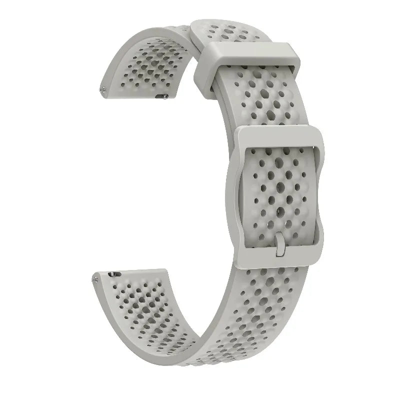Garmin Lily 2 Perforated Silicone Band in Sand Gray