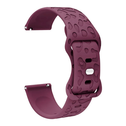 Garmin Leopard Print Silicone Band in Cherry Red