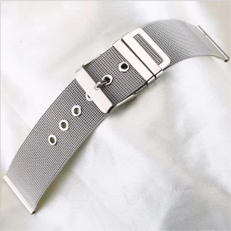 Garmin Milanese Mesh Buckle Band — buckle close-up