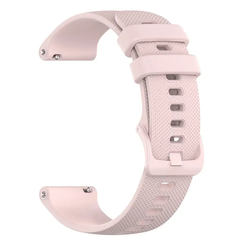 Amazfit Textured Silicone Band with Color and Buckle Options — Pink / Matching Buckle