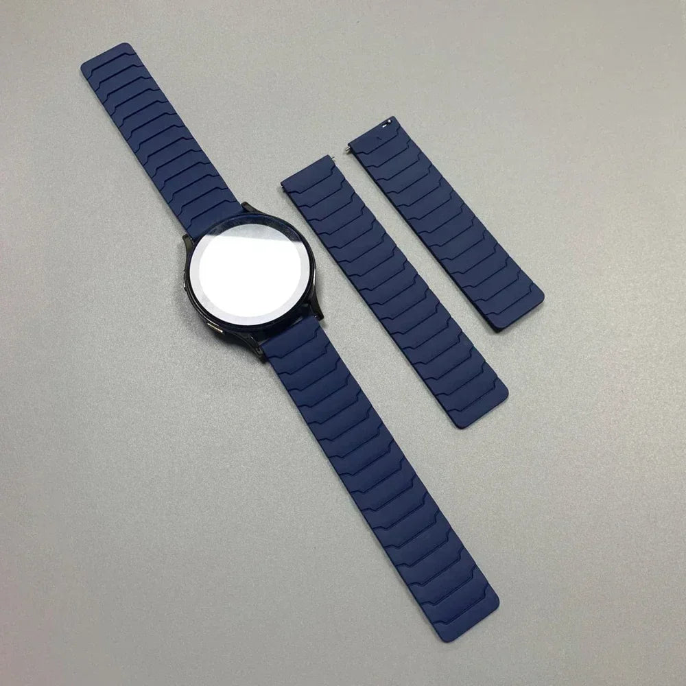 Polar Segmented Magnetic Silicone Loop Band – Blue