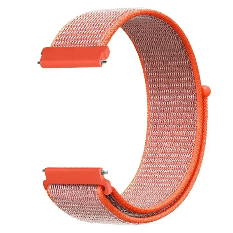 Polar Woven Nylon Hook-and-Loop Band – Pink / Orange Edge