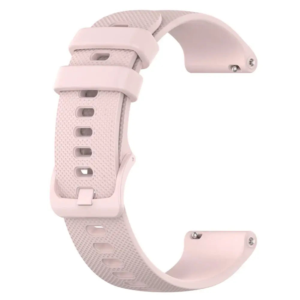 Amazfit Textured Silicone Sport Band in Solid and Two-Tone Colors — Pink / Matching Buckle