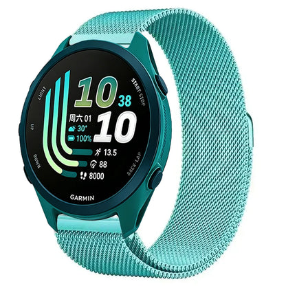 Porcelain Blue Garmin 20/22mm Quick Release Magnetic Milanese Band