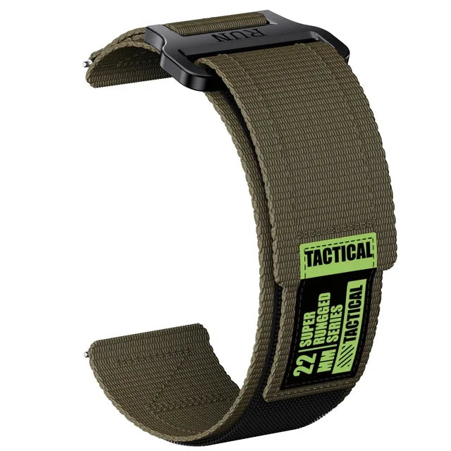 COROS Tactical Nylon Sport Loop Watch Band - Army Green