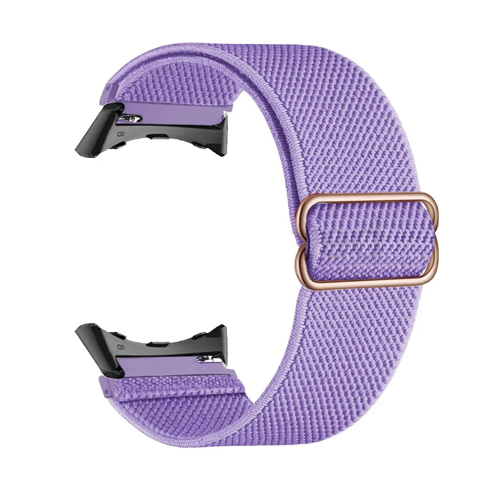 Lilac Google Pixel Watch 5, 4 and 3 41mm Elastic Nylon Band, 31 Patterns