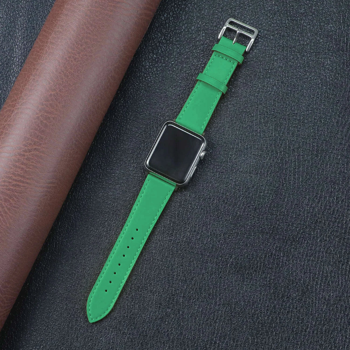 Fabric Apple Watch Strap - Solid, Two-Tone & Printed in Green