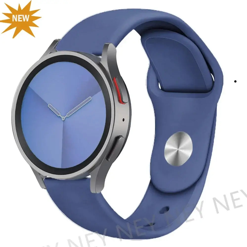 Amazfit Smooth Silicone Pin-and-Tuck Band — Slate Blue