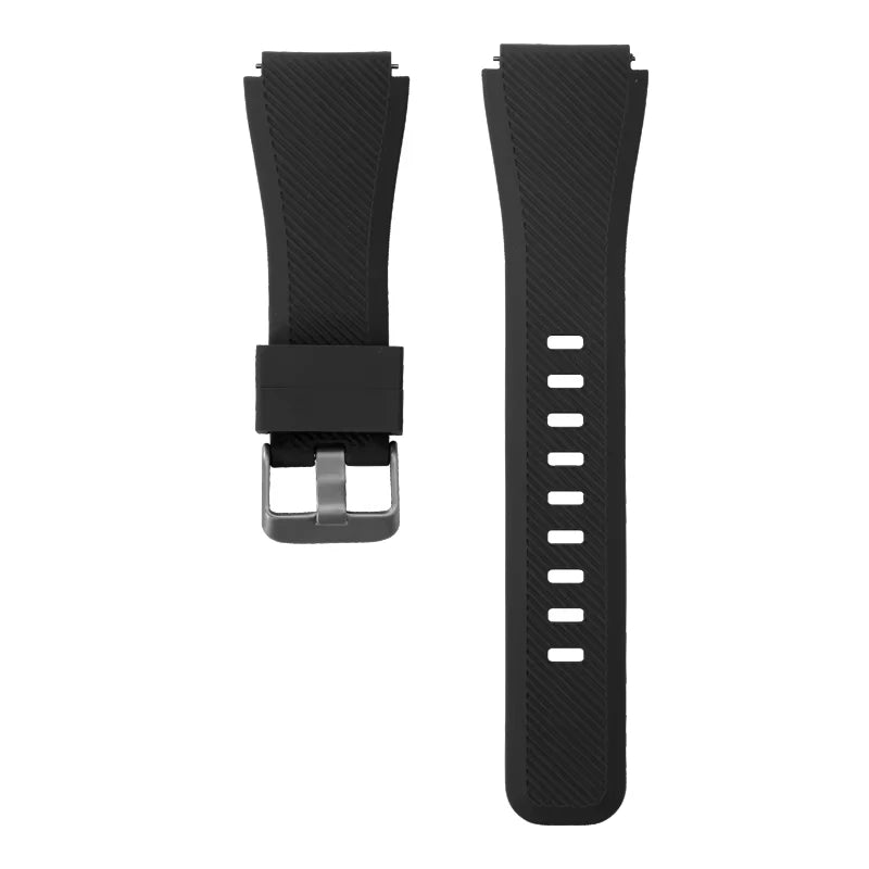 COROS Textured Silicone Watch Band with Pin Buckle - Black