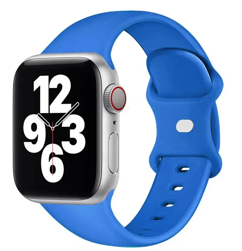 Royal Blue classic silicone Apple Watch sport band