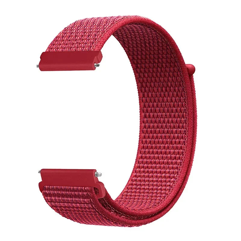COROS Adjustable Nylon Loop Watch Band in Colors & Camo - Red
