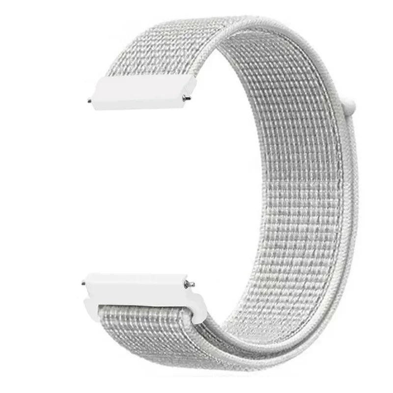 Polar Adjustable Nylon Sport Loop Band – White / Silver Mix