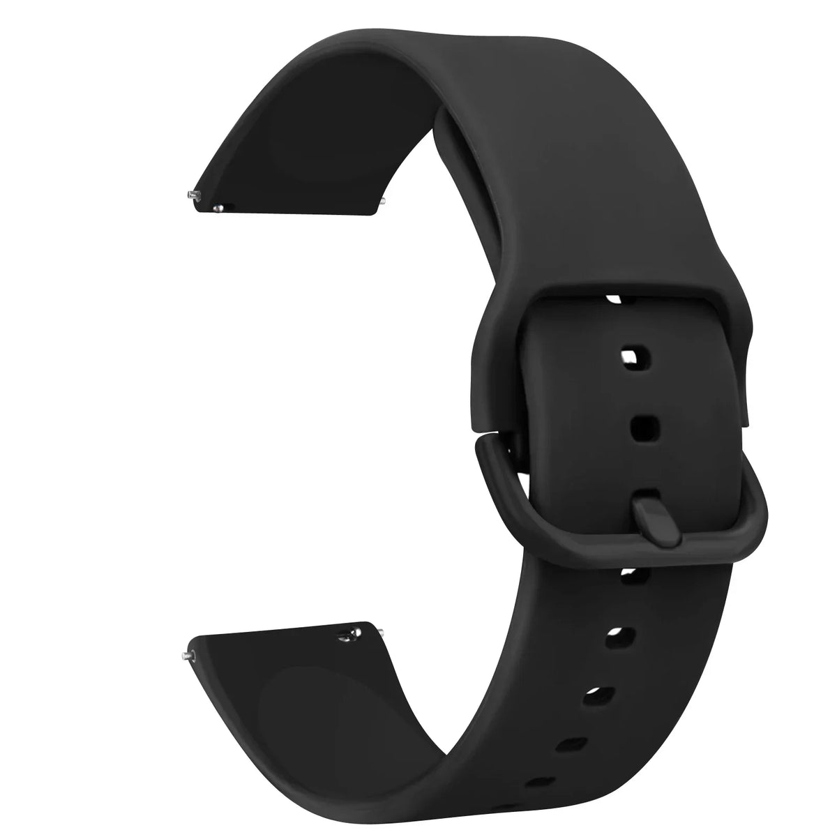 OnePlus Watch Band Silicone Strap Sport Replacement Wristband Accessory in black silicone material.