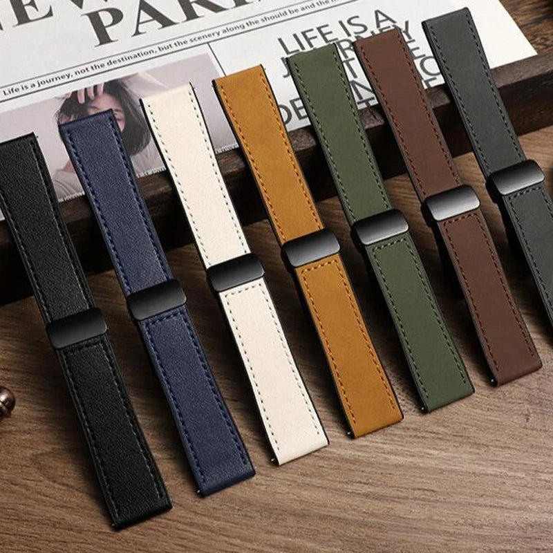 Garmin Leather and Silicone Magnetic Band in all six colors