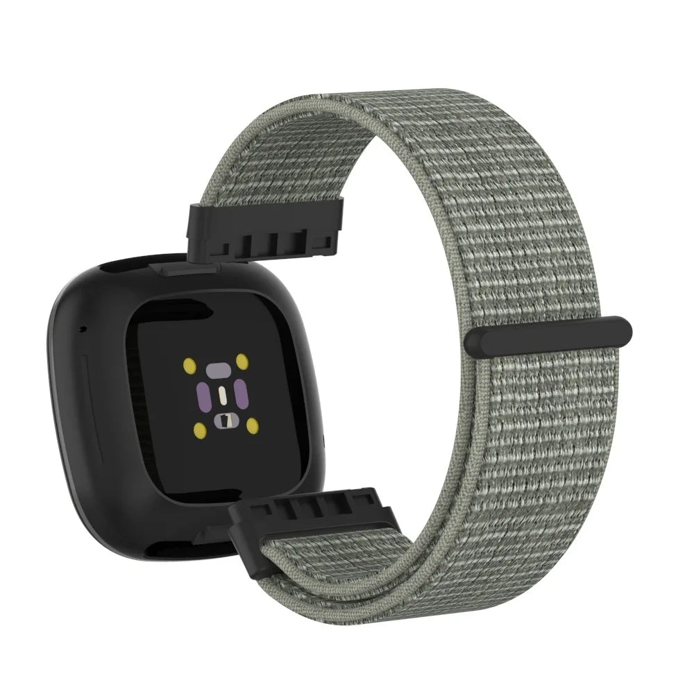Sage Gray Fitbit Versa 4, Versa 3, Sense 2 and Sense Nylon Sport Loop Band