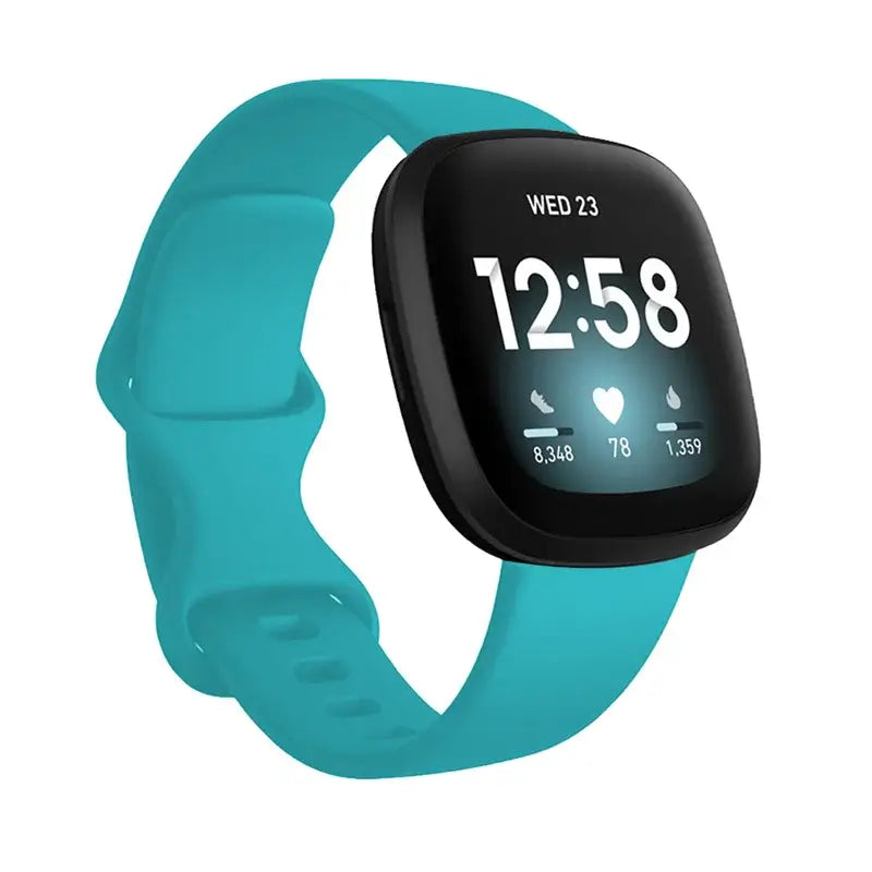 Fitbit Versa & Sense Silicone Double-Loop Band - Turquoise