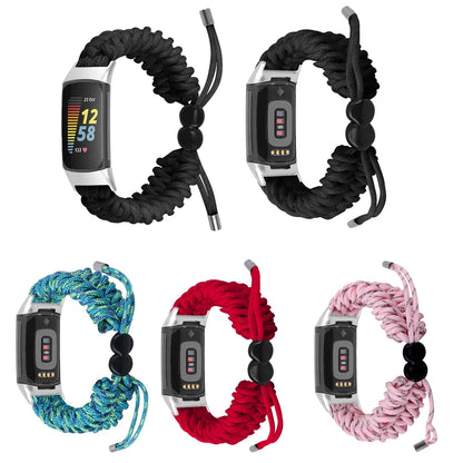 Fitbit Charge 6, 5, 4, 3 and 2 Braided Rope Band, Adjustable