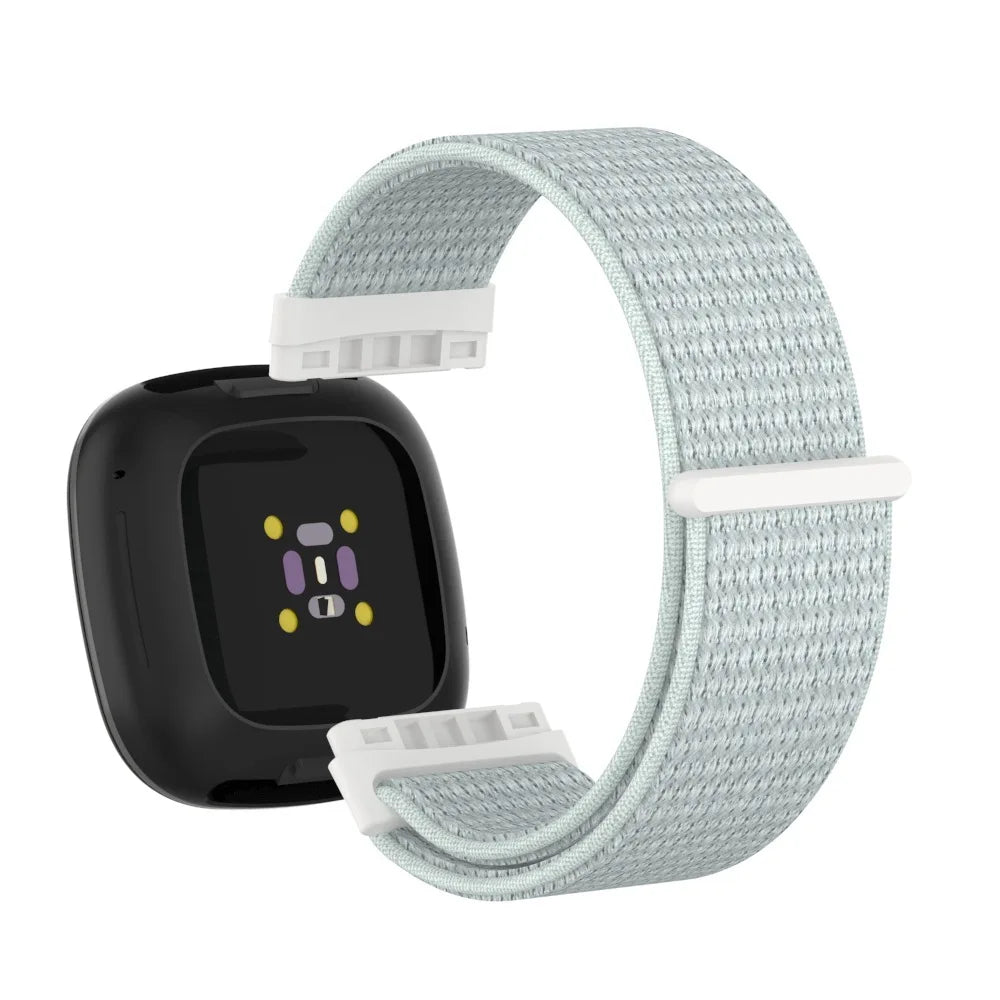 Pale Mint Fitbit Versa 4, Versa 3, Sense 2 and Sense Nylon Sport Loop Band