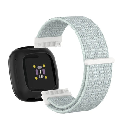 Pale Mint Fitbit Versa 4, Versa 3, Sense 2 and Sense Nylon Sport Loop Band