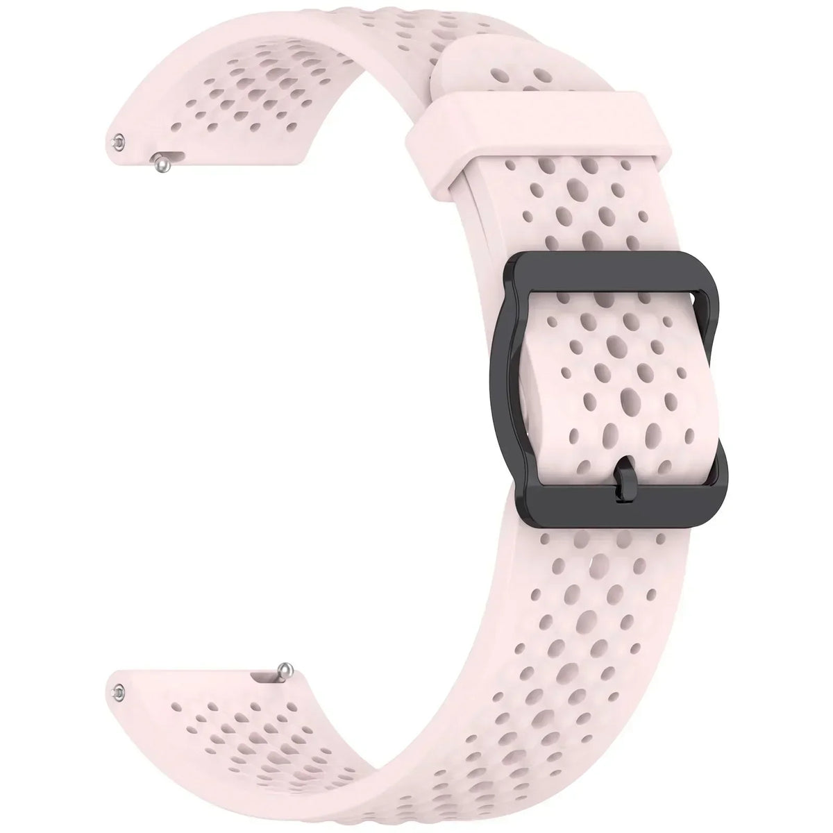 Perforated Silicone Buckle Band for Motorola Moto — Light Pink