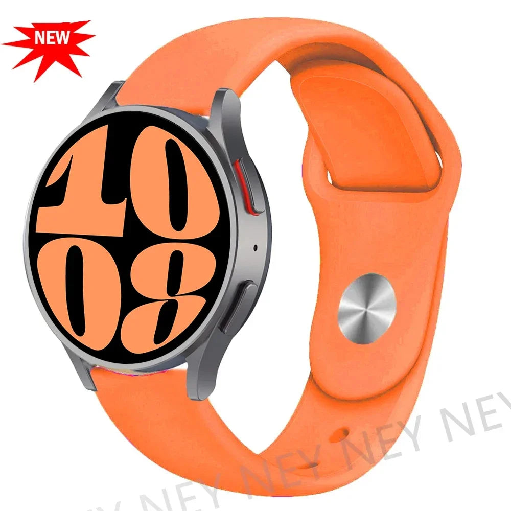 Motorola Moto Smooth Silicone Pin-and-Tuck Band — Papaya Orange
