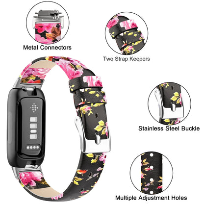 Fitbit Inspire 3, Inspire 2 and Ace 3 Leather Band, Floral and Solid — product detail