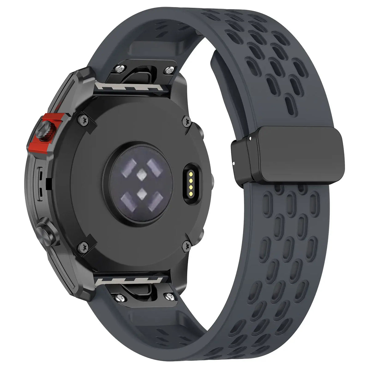 Garmin QuickFit Perforated Silicone Band in Charcoal Gray