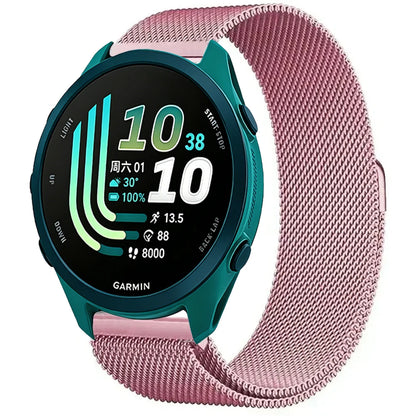Rose Pink Garmin 20/22mm Quick Release Magnetic Milanese Band