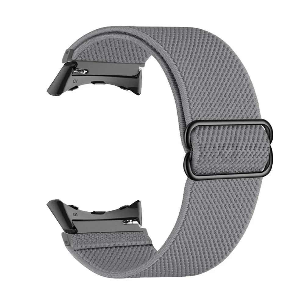 Cool Grey Google Pixel Watch 5, 4 and 3 41mm Elastic Nylon Band, 31 Patterns