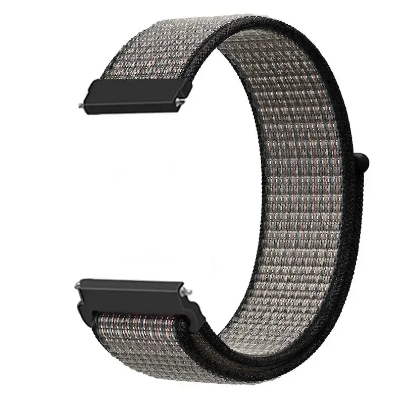 Amazfit Adjustable Nylon Sport Loop Band — Gray / Black Mix