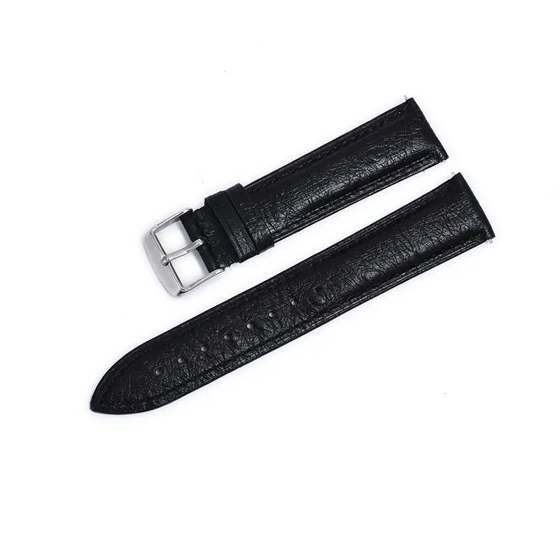 Garmin Ostrich-Pattern Leather Band in Black