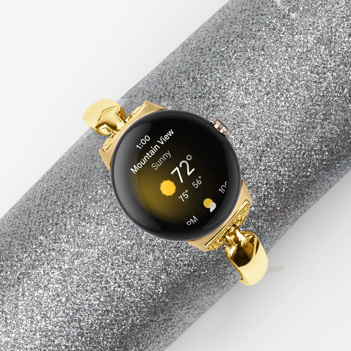 Google Pixel Watch 5, 4 and 3 41mm Slim Bling Chain Bracelet Band — product detail