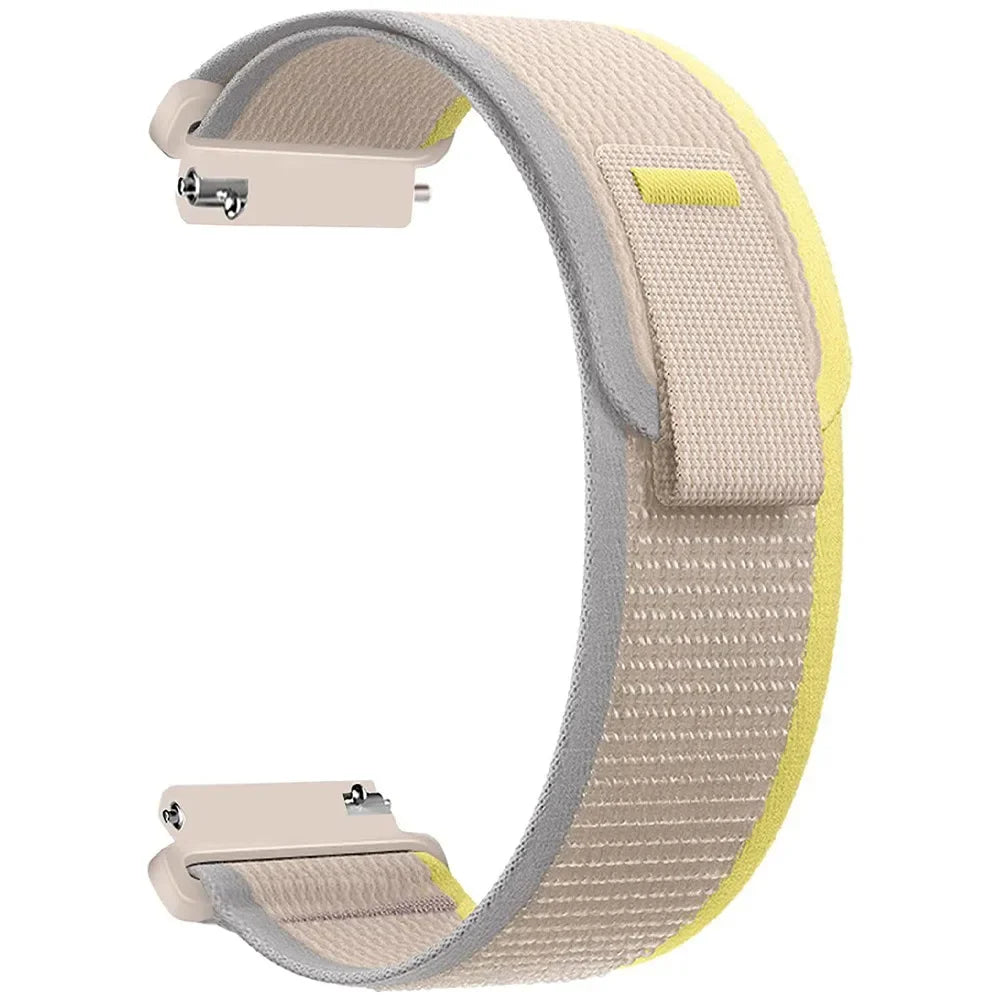 COROS Nylon Trail & Alpine Loop Watch Band - Trail - Beige / Yellow