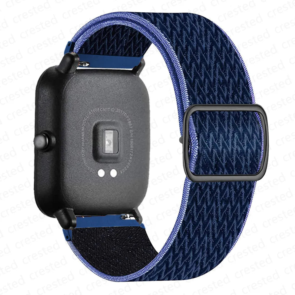 Adjustable Nylon Loop Band for Polar – Navy Chevron