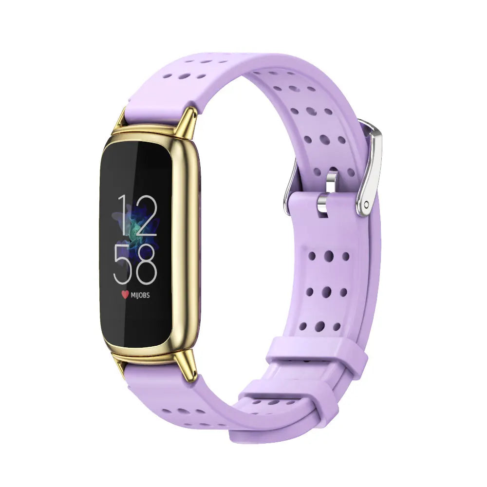 Lavender / Gold Fitbit Luxe Mesh or Perforated Sport Band