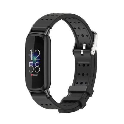 Black / Black Fitbit Luxe Mesh or Perforated Sport Band