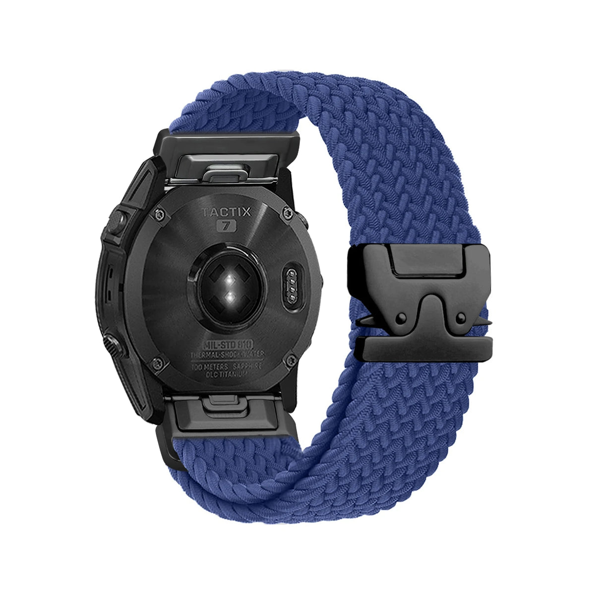 Blue Garmin QuickFit 20/22/26mm Braided Stretch Nylon Band