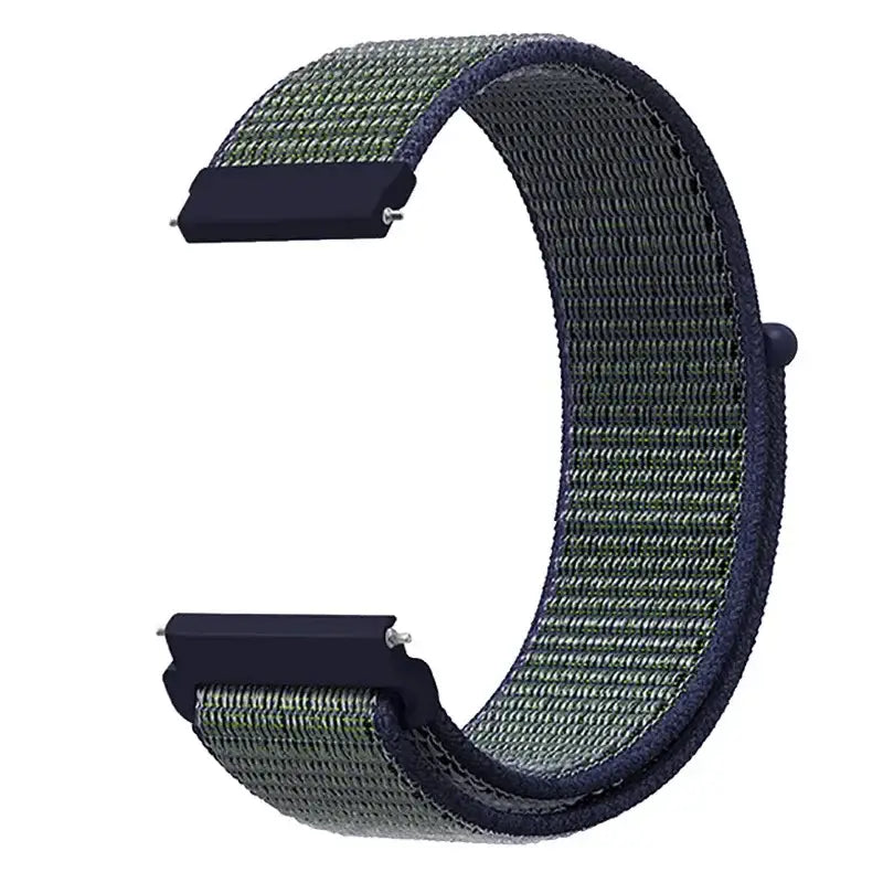 Amazfit Adjustable Nylon Sport Loop Band — Olive / Navy Mix