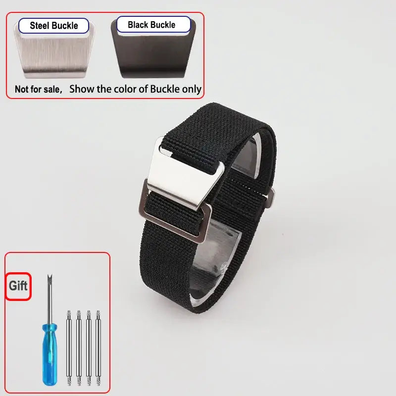 Amazfit Elastic Nylon Parachute Watch Band - Black