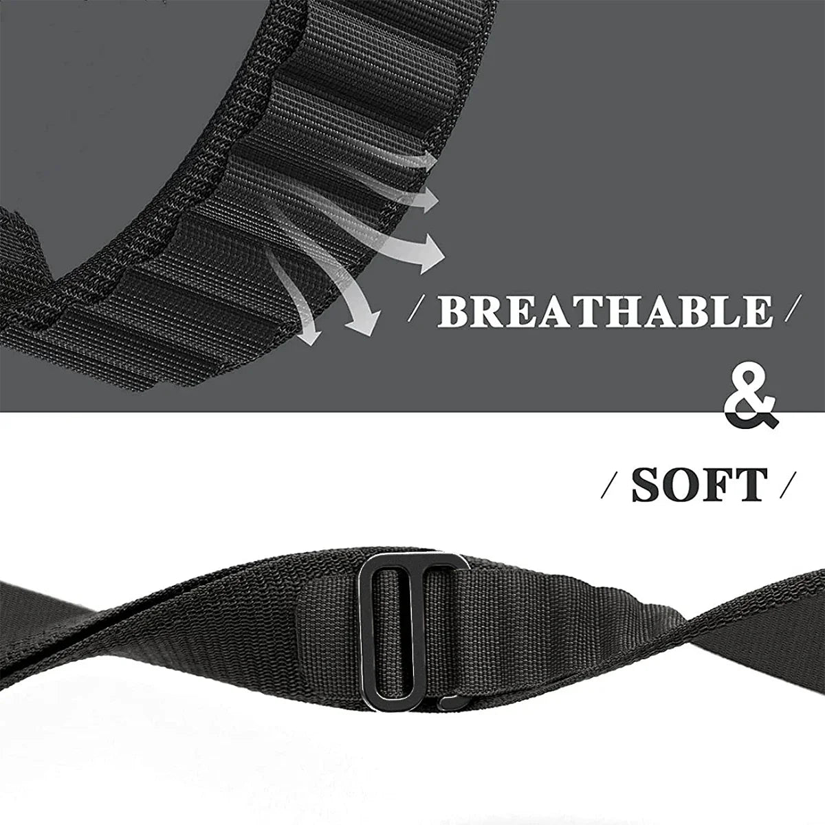 Motorola Moto Alpine-Style Nylon Band with Metal Hook – raised nylon loop detail