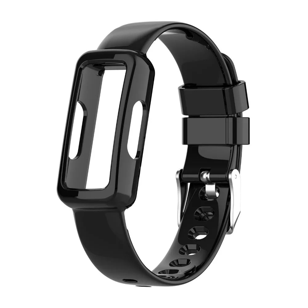 Black Fitbit Inspire, Luxe and Ace Clear Band with Built-In Case