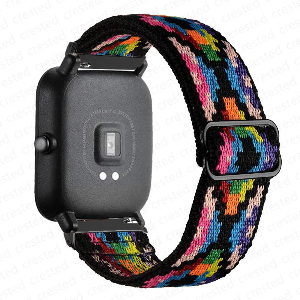 Adjustable Nylon Loop Band for Motorola Moto — Multicolor Geometric