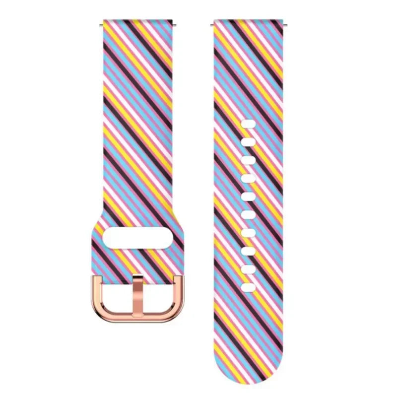 Garmin Printed Silicone Band in Diagonal Stripe