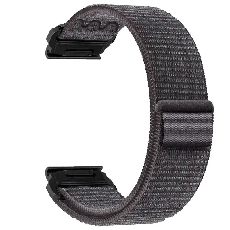 Garmin QuickFit Nylon Hook-and-Loop Band in Charcoal Gray
