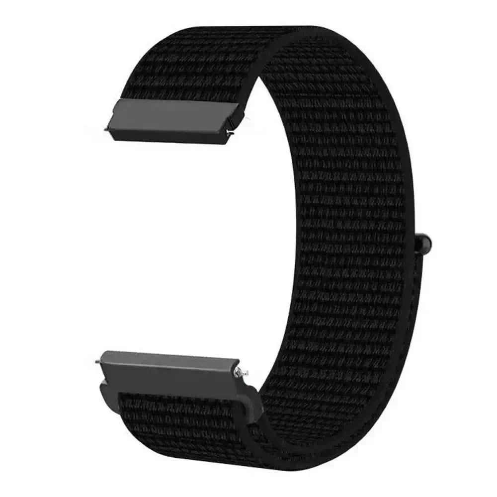 Amazfit Woven Nylon Hook-and-Loop Band — Black