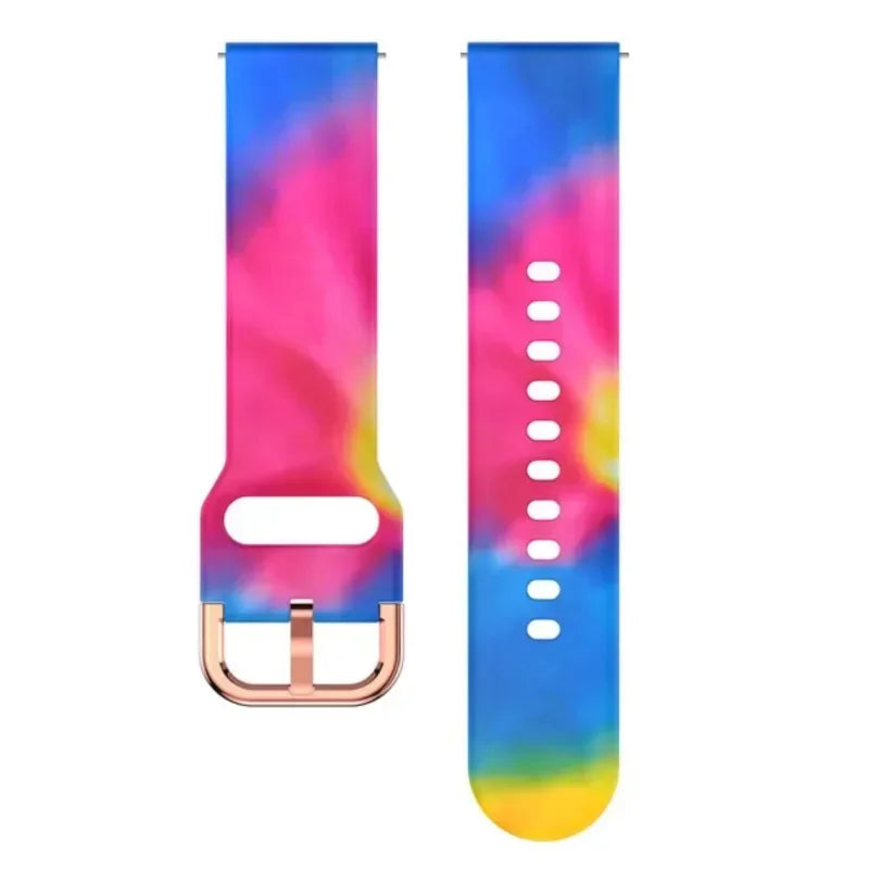 Garmin Printed Silicone Band in Tie Dye