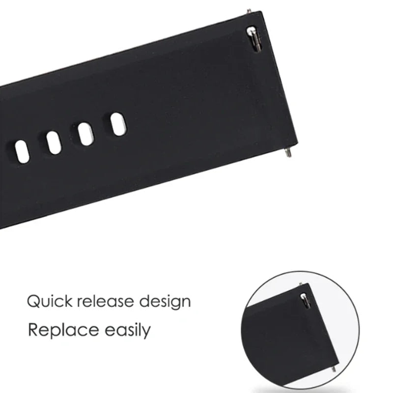 OnePlus Smartwatch Bands Silicone Watch Strap Replacement Bracelet with quick release design for easy replacement.