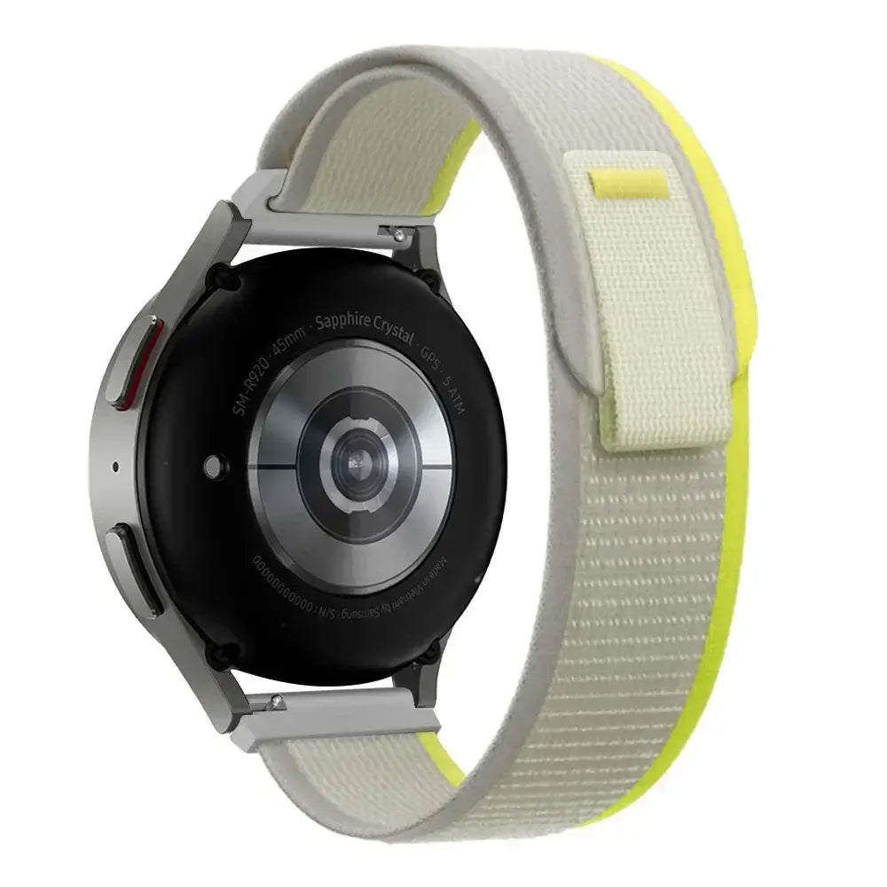 Amazfit Nylon Trail Loop Watch Band with Pull Tab - Beige / Yellow