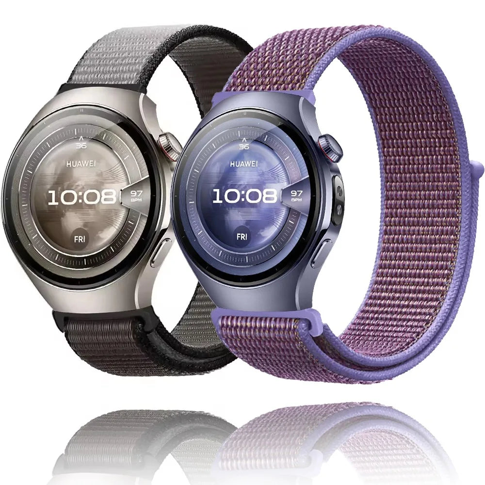 Motorola Moto Adjustable Nylon Sport Loop Band – solid and rainbow color choices