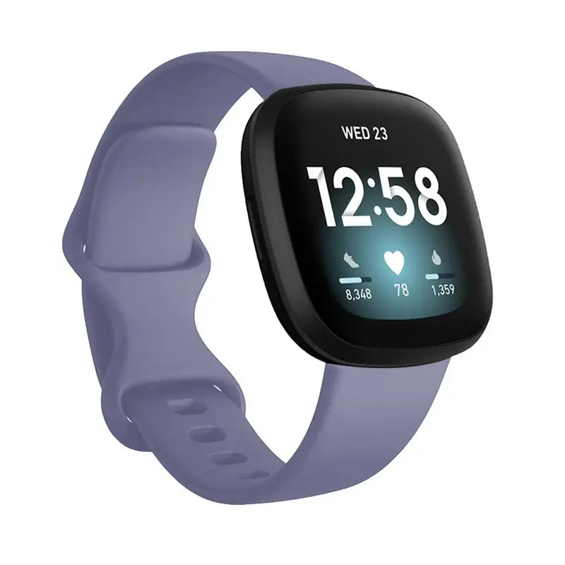 Fitbit Versa & Sense Silicone Double-Loop Band - Blue Gray